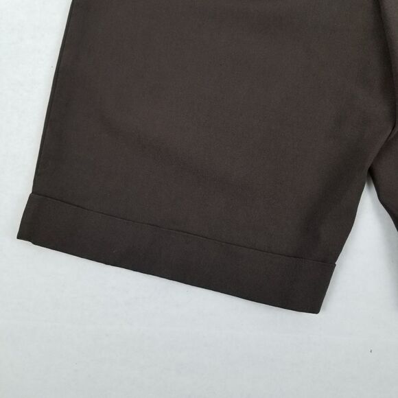 Apt. 9 Ava Cuffed Hem Chocolate Brown Dress Shorts - Picture 6 of 8